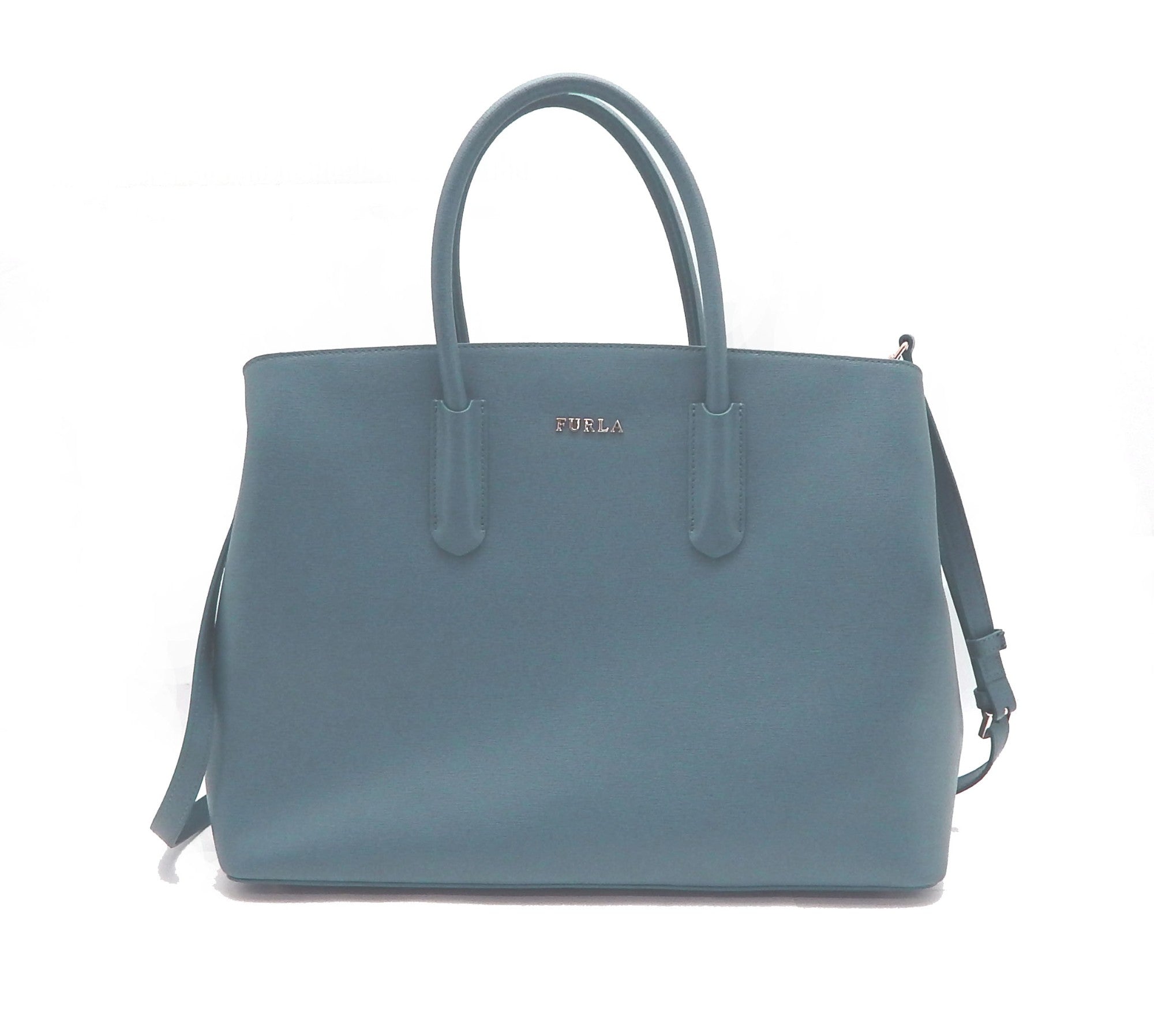 FURLA フルラ TESSA Large tote 2WAY トートバッグ ブルー - 安心保証・業界最安値の販売 福助